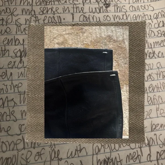 authentic margiela knee high leather heeled boots - Picture 3 of 4